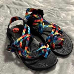 NWT Chacos Rainbow Strappy Sandals